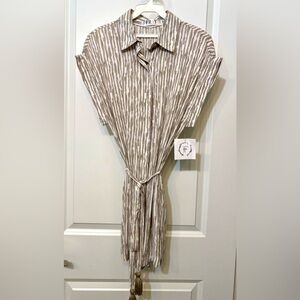 Into The Sunlight Tie Romper Taupe - Small